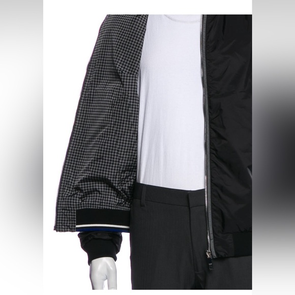 Prada Reversible Bomber Jacket US40 (IT50) Black Grey - Picture 4 of 11